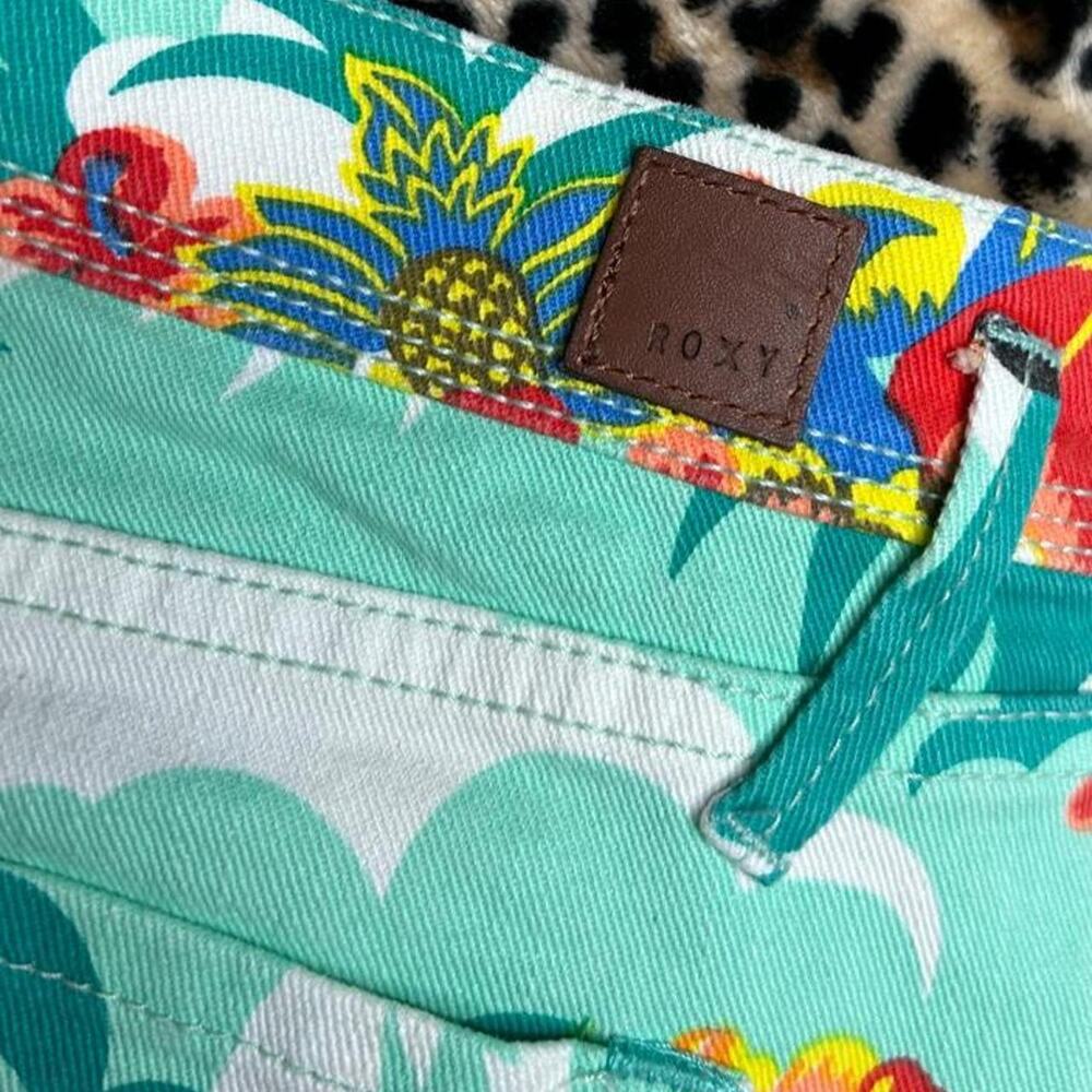 Rare roxy hawaiian print denim - Picture 4 of 7
